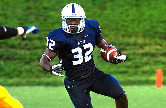 Trae Heeter posted 27 carries for 231 yards and two touchdowns as Butler moved to 6-0 in PFL play with a win at Davidson, Saturday.